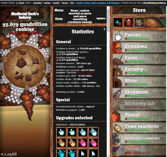 Cookie Clicker: o doce cheiro de um idle game a sair do forno – Rubber  Chicken