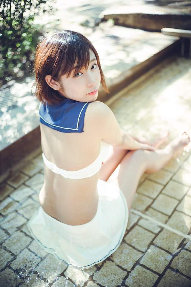 清爽的短发美少女《水凑みお》阳光的模样被誉为水精灵 Facebook-第6张