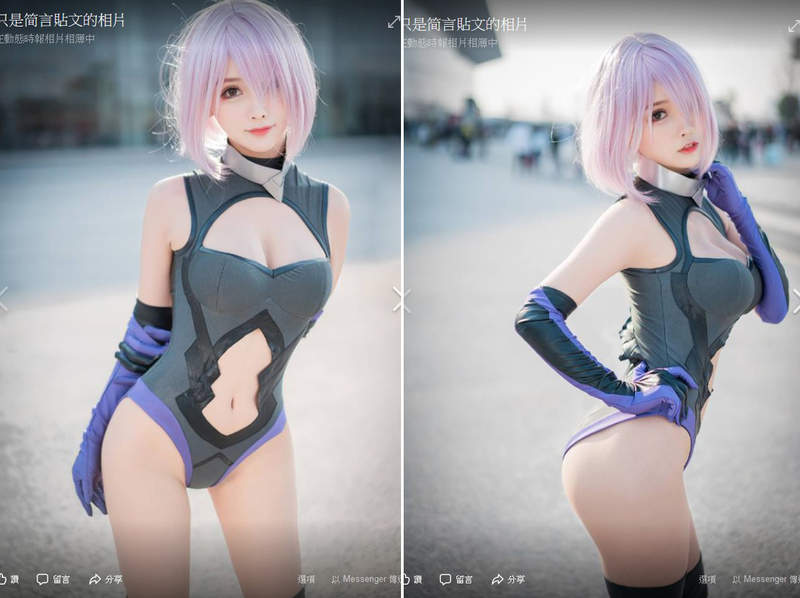 兽耳狂热《性感妹子只是简言》英雄联盟cosplay辣个胸辣个腿色气满点 Facebook-第13张