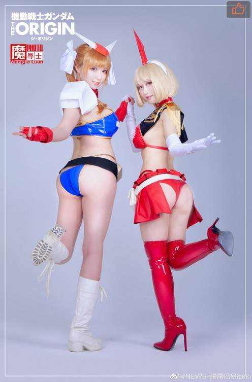 钢弹美女cosplay《熠子的喵熊×脱尾巴Mizuki》想跟新人类美女谈场恋爱嘛？ 网红资讯-第4张