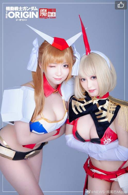 钢弹美女cosplay《熠子的喵熊×脱尾巴Mizuki》想跟新人类美女谈场恋爱嘛？ 网红资讯-第5张