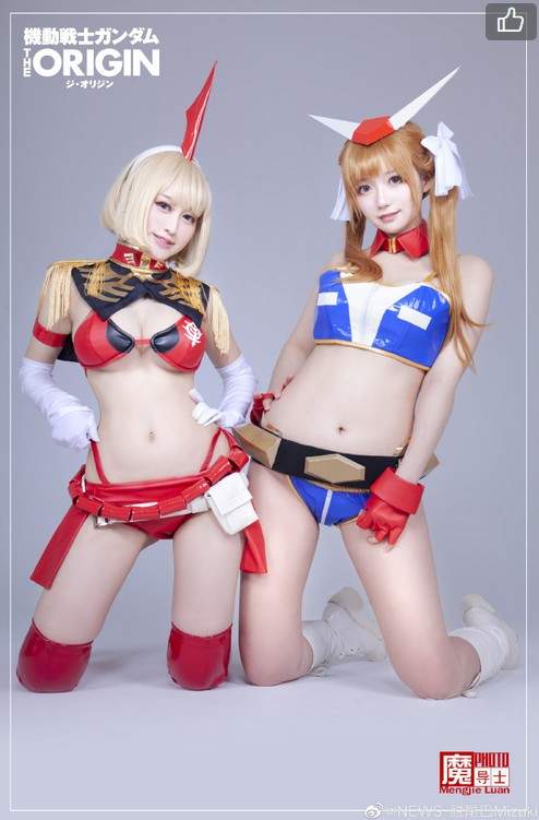 钢弹美女cosplay《熠子的喵熊×脱尾巴Mizuki》想跟新人类美女谈场恋爱嘛？ 网红资讯-第6张