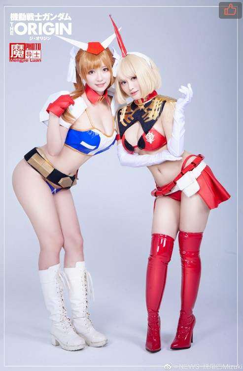 钢弹美女cosplay《熠子的喵熊×脱尾巴Mizuki》想跟新人类美女谈场恋爱嘛？ 网红资讯-第7张