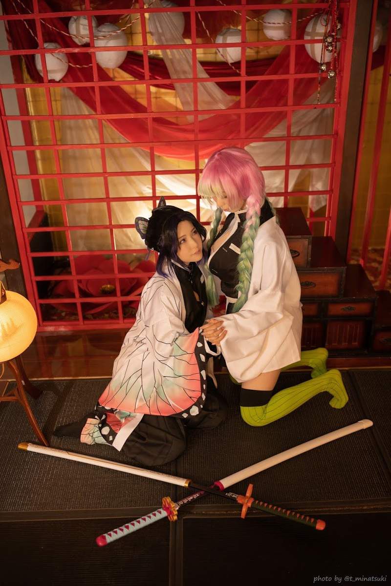 AV女神cos鬼滅之刃《上原亞衣、波多野結衣、佳苗琉花》別誤會這可不是新作品喔