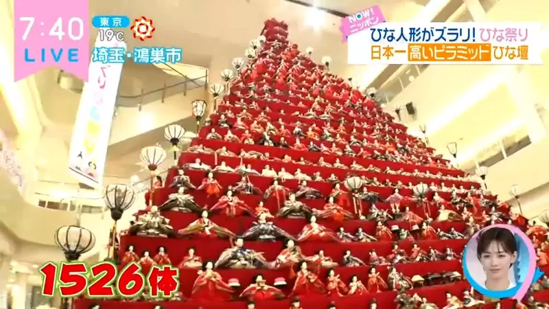 《日本巨大女兒節娃娃塔》1500具雛人形堆成超壯觀金字塔 一年只會現身一次的奇景 | 葉羊報報
