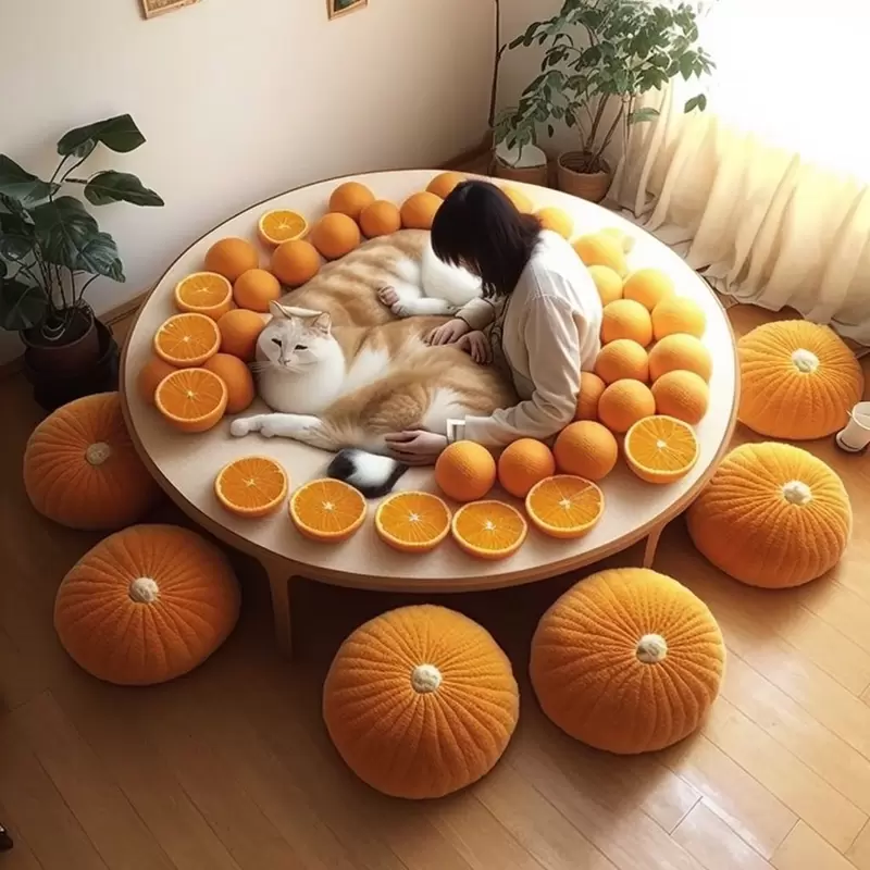 《讓ＡＩ畫暖桌與橘子》日本冬天的悠閒日常風景 為什麼會變得如此詭異又恐怖？ | 葉羊報報