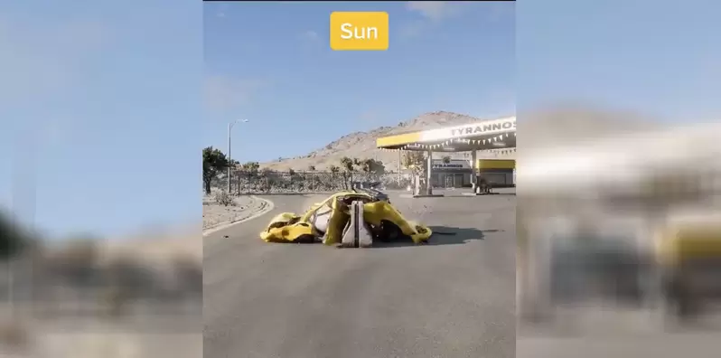 《模擬各星球的重力落下速度》在太陽上一台車掉下來直接就是扁掉 | 葉羊報報