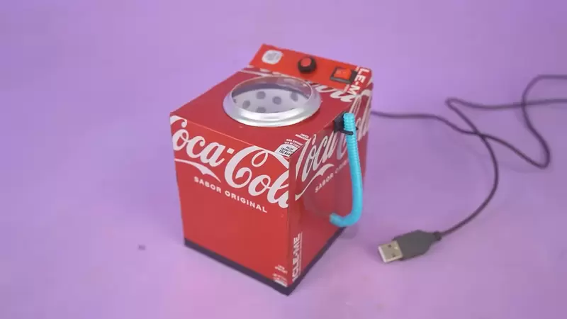 DIY打造《可樂鋁罐洗衣機》USB供電還具備真的清洗效果~超讚(拇指) | 葉羊報報