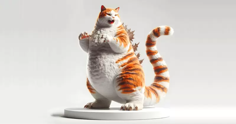 超有才AI創作《喵吉拉》如果把龐然大物哥吉拉變成巨獸大肥貓的模樣會怎樣？ | 葉羊報報
