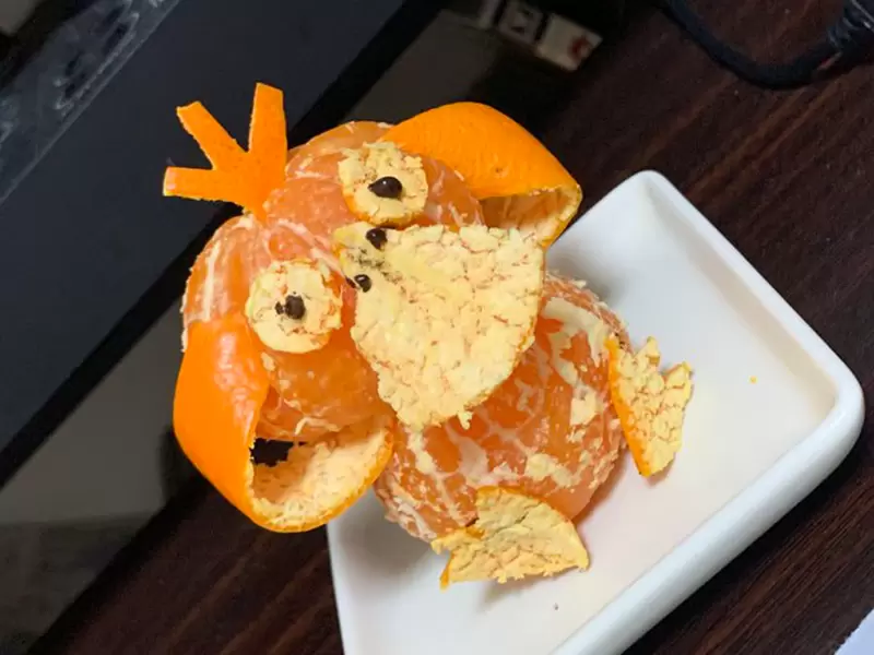 《剝皮橘子可達鴨》網友馬麻的藝術感被強烈激發，接連創作出不得了的作品 | 葉羊報報