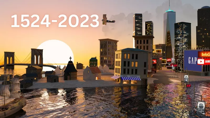一支3D動畫帶你欣賞 1524~2023年美國紐約的街景轉變 | 葉羊報報